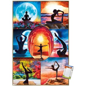 Trends International PD Moreno - Fine Art - Yoga Collage Unframed Wall Poster Prints - 1 of 4