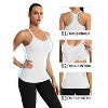 Attraco Women's Ribbed Workout Tank Tops with Built in Bra Tight Racerback Scoop Neck Athletic Top - 4 of 4