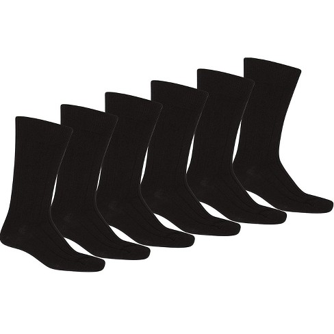 48 Pack of Qraftsy Men Solid Plain Dress Socks - Bulk Wholesale Lot - image 1 of 1