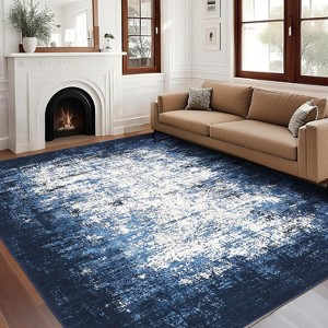 Soft Modern Area Rug - Stain-Resistant, Non-Slip Indoor Carpet for Living Room or Office - 1 of 4