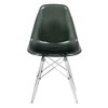 LeisureMod Dover Modern Dining Chair with Acrylic Base, Set of 2 - 2 of 4