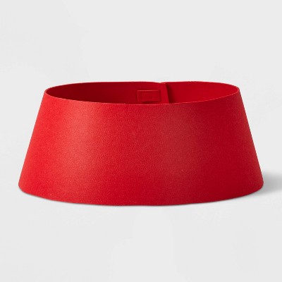 28in Felt Christmas Tree Collar Red - Wondershop™