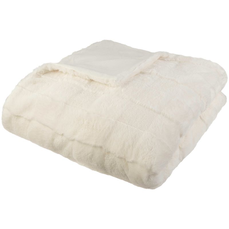 Lavish Home 60x80 Jacquard Faux Fur Blanket, 1 of 11