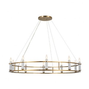 Kichler Lighting Rosalind 10 - Light Chandelier in  Brushed Natural Brass - 1 of 4