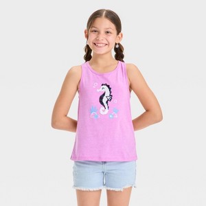 Girls' Flip Sequin Tank Top - Cat & Jack™ - 1 of 4