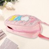 Unique Bargains Women Portable Side Handle Love Makeup Bag Pink 1 Pc - image 2 of 3