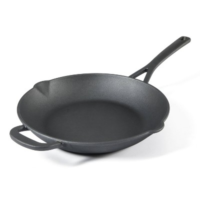 Martha Stewart Black 12" Pre-Seasoned Cast Iron Skillet