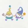 Linum Home Textiles SPRING GNOMES - Embroidered Luxury 100% Turkish Cotton Hand Towels (Set of 2) - 3 of 3