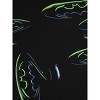 Batman Forever Batman & Riddler Repeat Logo Crew Neck Short Sleeve Black Adult T-shirt - 4 of 4