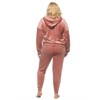 Felina - Womens Velour Zip Hoodie and Jogger Set  Soft 2-Piece Tracksuit Lounge Set - 4 of 4