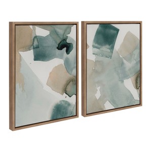 Kate and Laurel Sylvie Color Exploration I and II Framed Canvas Art Set by Amy Lighthall - 1 of 4