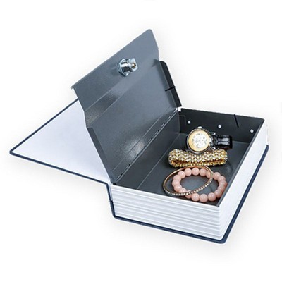 Blue Steel Dictionary Disguised Safe with Key Lock