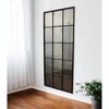 HomeRoots 72" Black Metal Framed Full Length Antiqued Glass Hanging Mirror - 2 of 4