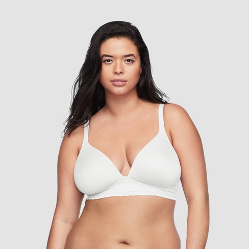 Simply Perfect By Warner's Women's Supersoft Lace Wirefree Bra - White 34b  : Target