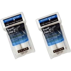 Wooster 4.5" Jumbo-Koter Super Doo-Z 3/8" Nap 2 Sets Of 2-Pack Roller Cover # RR313-4.5-2PK - 1 of 3