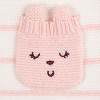 Gerber Baby and Toddler Girls' Sweater Knit Footless Romper - 4 of 4