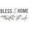 Bless This Home Floral Quote Peel and Stick Wall Decal - RoomMates: Vinyl, Self-Adhesive, Modern Decor, Reusable - 3 of 4