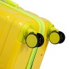 TopComfy Luggage 20 24 28 Inch Travel Suitcase Spinner Wheel Luggage Set Gradient Color Carry On Suitcase for Travel, Yellow, 19.69"*11.61"*30.51" - 4 of 4