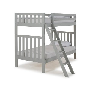 Twin Over Twin Aurora Over Bunk Bed Dove Gray - Alaterre Furniture