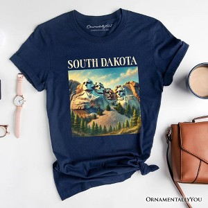 Majestic South Dakota State Mount Rushmore T-Shirt, Historic American Monument Travel Tee and Keepsake Souvenir | OrnamentallyYou - 1 of 4