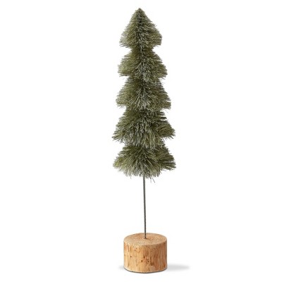 tagltd Sisal Christmas Tree Decorations for Tabletop or Mantel Large Light Green 18 inch