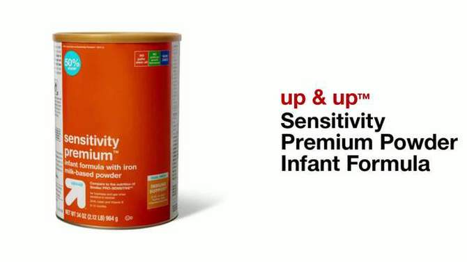 Sensitivity Premium Powder Infant Formula - 34oz - up &#38; up&#8482;, 5 of 6, play video