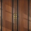Keloyid Cherry Blush Wood 61.42 in. Armoire with 4 Doors 5 Shelves and 2 Drawers - 3 of 4