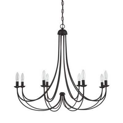 Imperial Bronze 8-Light Candle Chandelier