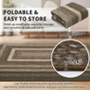 Braided Printed Pattern Rug, Soft Foldable Low Pile Non-Slip Floor Mat, Farmhouse Bordered Indoor Carpet for Living Room, Bedroom - 4 of 4