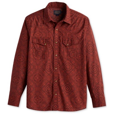 Pendleton Mens Laramie Paisley Western Button Up Shirt
