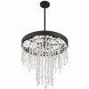 Crystorama Lighting Winham 5 - Light Chandelier in  Black Forged - 2 of 3