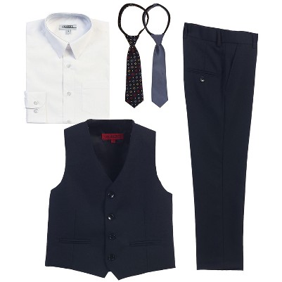 5pc - navy / white