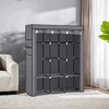 Portable Wardrobe Closet Organizer Large Capacity with Fabric Cover Hanging Rods and Shelves for Bedroom Heavy Duty Clothes Rack - 2 of 4
