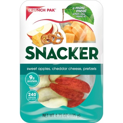 Crunch Pak Sweet Apple Snackers with Pretzels & Cheese - 4.75oz