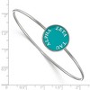 Black Bow Jewelry Sterling Silver Zeta Tau Alpha Greek Life Bangle Bracelet 7 Inch - 2 of 3