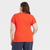 Women's Slim Fit Short Sleeve Ribbed T-Shirt - A New Day™ - 2 of 3