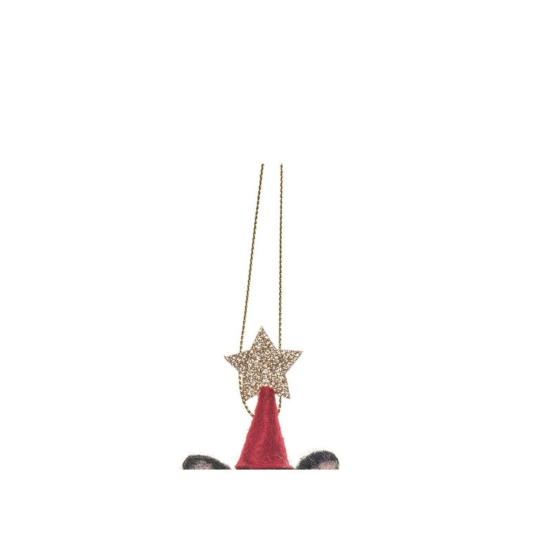 Gallerie II Mouse In Stocking W/Star Fabric Ornament, 2 of 5
