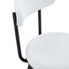 PAGED Modern Breathable Upholstered Bar Stools Set of 2, Counter Height Stools with Backs & Metal Legs for Pub, Dining Room, Living Room - 4 of 4