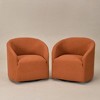 KINWELL Boucle Upholstered Swivel Barrel Armchair (Set of 2) - 2 of 4