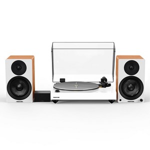 Fluance RT85N Reference High Fidelity Vinyl Turntable, PA10 Phono Preamp and Ai41 Powered 5" Stereo Bookshelf Speakers - 1 of 4