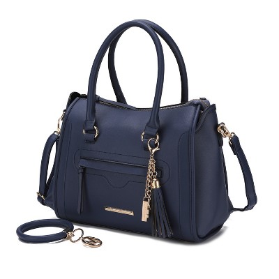 MKF Collection Valeria Vegan Leather Women's Satchel Bag with Keyring by Mia K