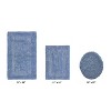 Lux Premium 100% Cotton  Ultra-Soft Tufted Solid Reversible 3 Piece Bath Rug Set, Water-Absorbent, Durable, Machine Washable Bathroom Rug - 2 of 4