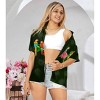 LA LEELA Button Down Shirt Casual Summer Beach Party Blouse Shirt Hawaii Blouses Short Sleeve Vacation Dress Tops Tee Hawaiian Shirts - 4 of 4