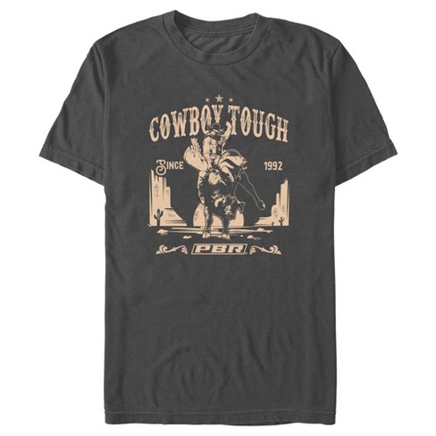 Men's Professional Bull Riders Cowboy Tough T-shirt - Charcoal - Medium ...