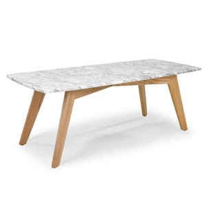 Gabrielle Marble Rectangle Coffee Table - Poly & Bark - 1 of 4