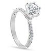 Pompeii3 1.90Ct Side Halo Round Diamond Engagement Lab Created in White or Yellow Gold - 2 of 4