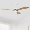YUHAO 52 Inch  Quiet 6 Speed DC Motor Ceiling Fan with Light Remote Control and 3 Walnut Wood Blades - 2 of 4