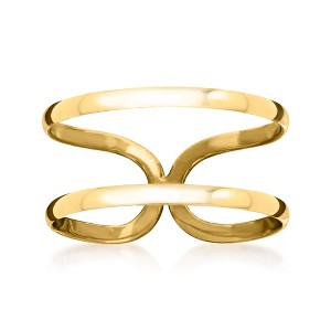 Pure Collection by Ross-Simons 14kt Yellow Gold 2-Band Open-Space Ring - 1 of 4