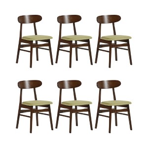 New Classic Furniture, Morocco Green Solid Wood Dining Chair (Set of 6) - 1 of 4