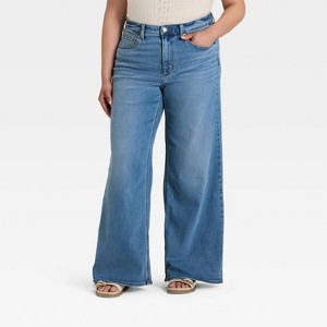 Women's Everyday High-Rise Wide Leg Jeans - Universal Thread™ - 1 of 3